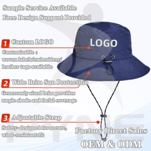 Wholesale Custom Logo Ladies Sun Hats For Women Wire Brim Men Outdoor Fishing Sun Protection Hat Cap Polyester Visors Hat - 图片 3